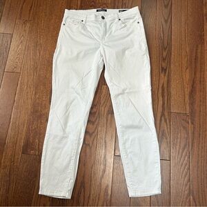 Buffalo David Bitton Daily Midrise Stretch Skinny White Ankle Jeans Size 8